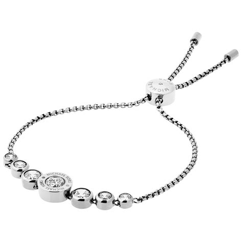 michael kors friendship bracelet silver|Michael Kors adjustable bracelet.